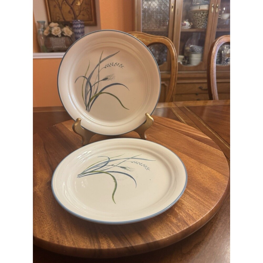 Corelle USA COASTAL BREEZE PATTERN Salad PLATES Blue Green (set of 2) - Picture 2 of 8